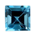AA Blue Topaz (Sqr 6 mm) 1.33 ctw Loose Gemstone - Sticky add to cart bar