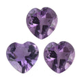 Bolivian Amethyst Set of 3 (Hrt 6 mm) 2.05 ctw Loose Gemstone - Sticky add to cart bar