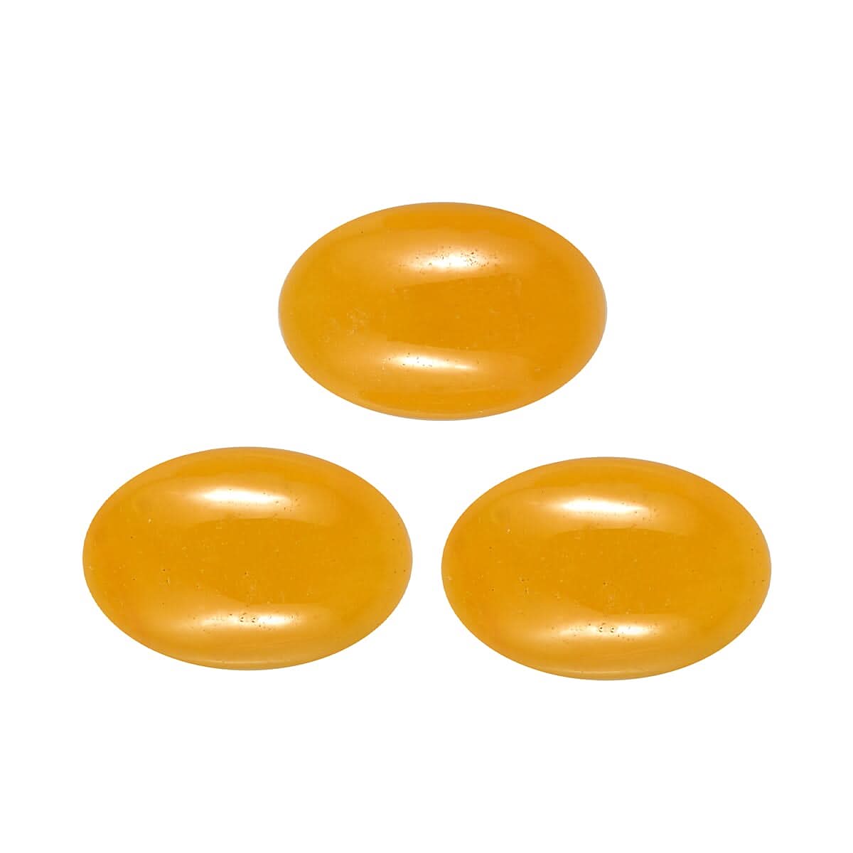 AA Yellow Jade (D) Set of 3 (Ovl 6x4 mm) 1.71 ctw Loose Gemstone