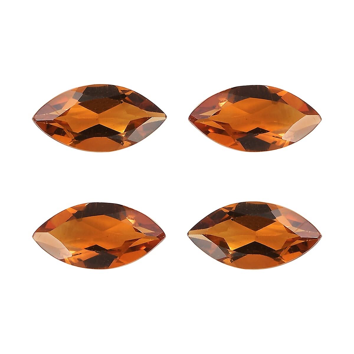 Santa Ana Madeira Citrine Set of 4 (Mrq 7x3.5 mm) 1.24 ctw Loose Gemstone