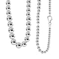 D'Joy Beaded Graduated Necklace in Sterling Silver 25.75 Grams 20 Inches - Sticky add to cart bar