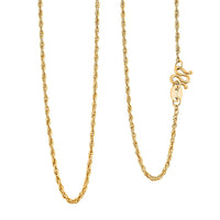 Rope Chain Necklace in 24K Yellow Gold 3.90 Grams 20 Inches