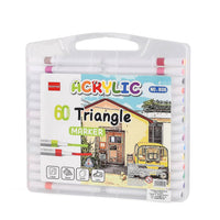 Set of 60pcs Acrylic Marker Pens - Multi Color