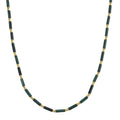 African Malachite Necklace in Goldtone 90.00 ctw (18-20 Inches) - Sticky add to cart bar