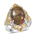 EverTrue Venus Jasper Solitaire Ring 18K YG Plated and Platinum Bond 11.00 ctw - Sticky add to cart bar
