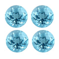 AA Blue Topaz Set of 4 (Rnd 5 mm) 2.16 ctw Loose Gemstone - Sticky add to cart bar