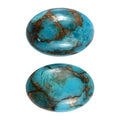 AA Mojave Blue Turquoise Set of 2 (Ovl 10x7 mm) 3.36 ctw Loose Gemstone - Sticky add to cart bar