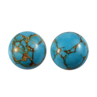 Set of 2 Mojave Blue Turquoise (Rnd 6 mm) 1.93 ctw Loose Gemstone