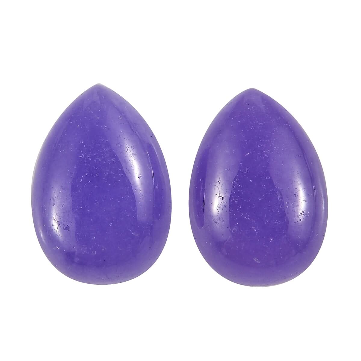 AA Purple Jade (D) Set of 2 (Pear 7x5 mm) 1.92 ctw Loose Gemstone