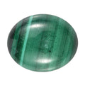 African Malachite (Ovl 11x9 mm) 3.71 ctw Loose Gemstone - Sticky add to cart bar