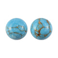 Mojave Blue Turquoise Set of 2 (Rnd 5 mm) 1.14 ctw Loose Gemstone - Sticky add to cart bar