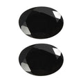 Black Tourmaline Set of 2 (Ovl 7x5 mm) 1.36 ctw Loose Gemstone - Sticky add to cart bar