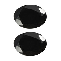 Black Tourmaline Set of 2 (Ovl 7x5 mm) 1.36 ctw Loose Gemstone