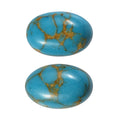 Mojave Blue Turquoise Set of 2 (Ovl 6x4 mm) 0.99 ctw - Sticky add to cart bar