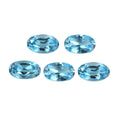 Blue Topaz Set of 5 (Ovl 5x3 mm) 1.29 ctw Loose Gemstone - Sticky add to cart bar