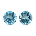 Blue Topaz Set of 2 (Rnd 5.5 mm) 1.46 ctw Loose Gemstone - Sticky add to cart bar
