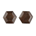 Chocolate Sapphire Set of 2 (Hexagon 6 mm) 2.14 ctw Loose Gemstone - Sticky add to cart bar