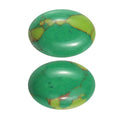 Mojave Green Turquoise Set of 2 (Ovl 7x5 mm) 1.27 ctw Loose Gemstone - Sticky add to cart bar
