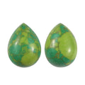 Mojave Green Turquoise Set of 2 (Pear 8x6 mm) 2.17 ctw Loose Gemstone - Sticky add to cart bar