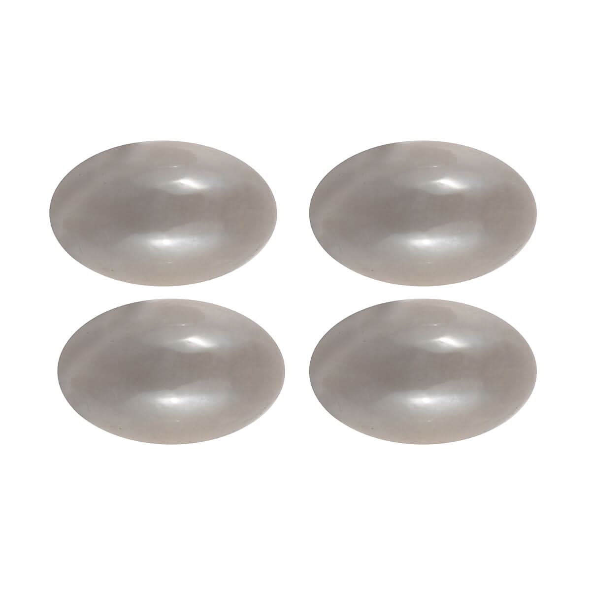 Grey Moonstone Set of 4 (Ovl 5x3 mm) 1.05 ctw Loose Gemstone