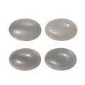Grey Moonstone Set of 4 (Ovl 6x4 mm) 1.78 ctw Loose Gemstone - Sticky add to cart bar