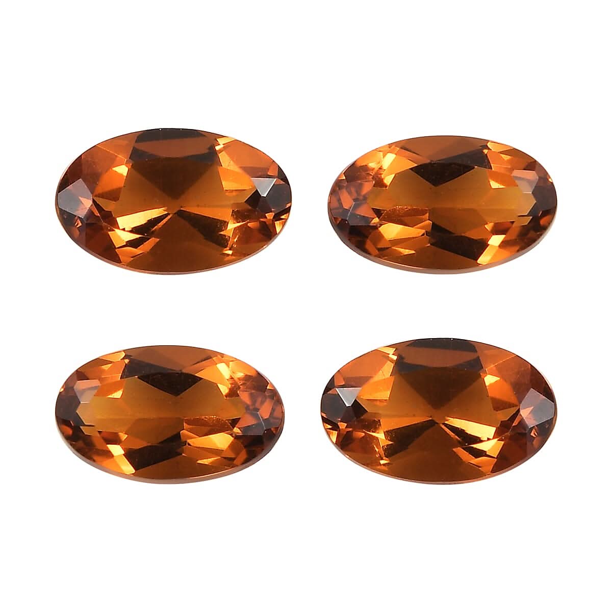 Santa Ana Madeira Citrine Set of 4 (Ovl 5x3 mm) 0.88 ctw Loose Gemstone