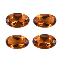 Santa Ana Madeira Citrine Set of 4 (Ovl 5x3 mm) 0.88 ctw Loose Gemstone