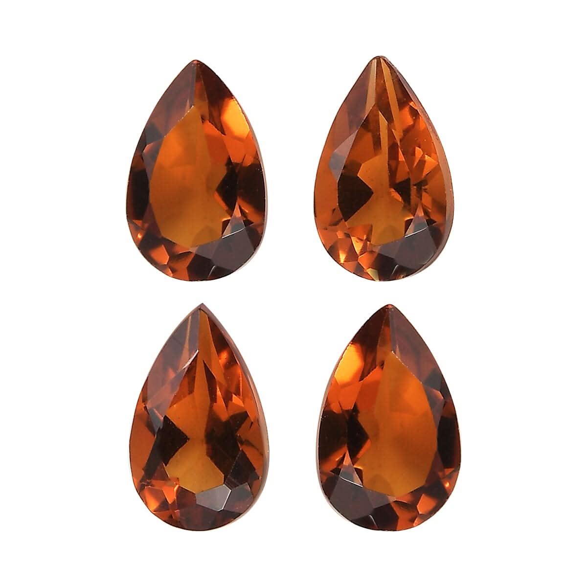 AA Santa Ana Madeira Citrine Set of 4 (Pear 5x3 mm) 0.72 ctw