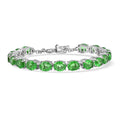 EverTrue Chartreuse Quartz (Triplet) 24.70 ctw Fox Bracelet in Platinum Bond (7.25 In) - Sticky add to cart bar