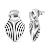 D'Joy Seashell Earrings in Sterling Silver 9.10 Grams