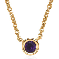 D'Joy Mozambique Garnet Necklace (18 Inches) in 18K Vermeil YG Over Sterling Silver 0.35 ctw