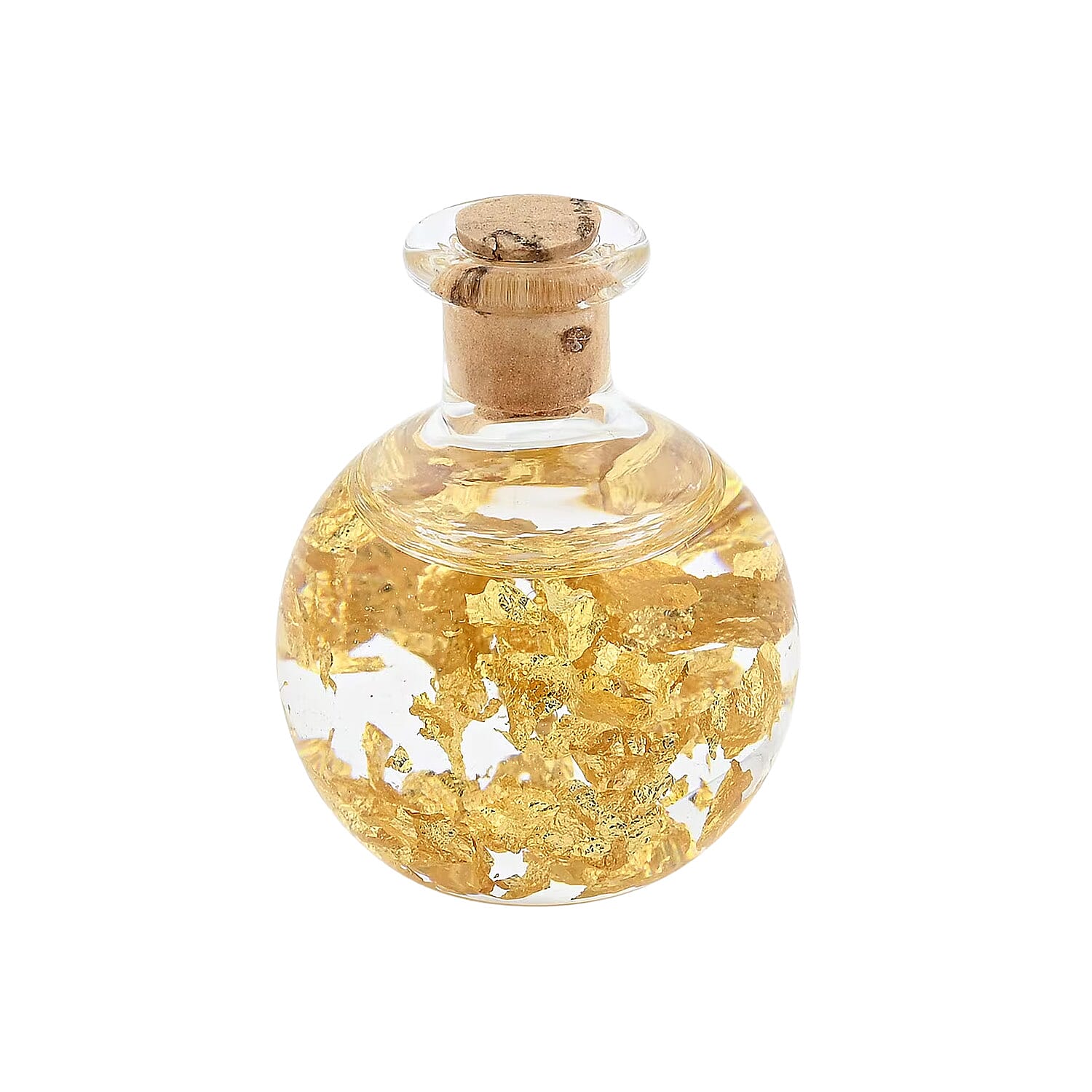 22K Gold Fortuna Flakes in Glass Bottle Handmade in Spain
