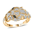 GP Green Diamond (IR), Diamond Ring in 18K Vermeil YG Over Sterling Silver (Size 10.0) 0.40 ctw - Sticky add to cart bar