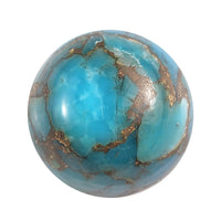 AA Mojave Blue Turquoise (Rnd 10 mm) 3.02 ctw Loose Gemstone