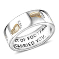 EverTrue Band Ring 18K YG Plated and Platinum Bond (Size 8) - Sticky add to cart bar