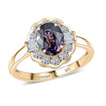 AAA Lavender Spinel and G-H SI Luxuriant Lab Grown Diamond 2.00 ctw Ring in 10K Yellow Gold - Sticky add to cart bar