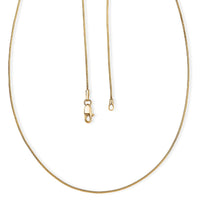 22K Yellow Golden Serpent Chain Necklace 20 Inches 4.16 Grams