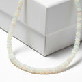 Certified and Appraised Iliana AAA Ethiopian Welo Opal 62.00 ctw Beaded Necklace in 18K White Gold 18-20 Inches - Sticky add to cart bar