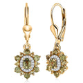 D'Joy Ambanja Demantoid Garnet and Multi Gemstone 1.50 ctw Sunleaf Bloom Lever Back Earrings in 18K Vermeil Yellow Gold Over Sterling Silver - Sticky add to cart bar