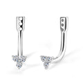 Luxuriant Lab Grown Diamond G-H SI 0.20 ctw Earrings Jacket in Rhodium Over Sterling Silver - Sticky add to cart bar