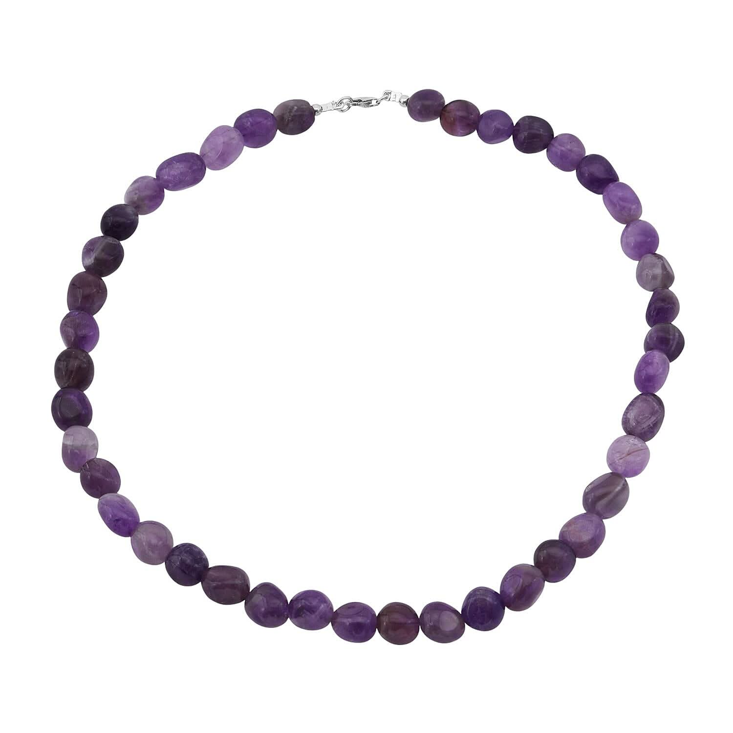 Bi-Color Amethyst 284.00 ctw Necklace 18 Inches in Sterling Silver