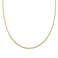 Made In Italy 14K YG Over Sterling Silver Rope Chain Necklace (18 Inches) (12.8 g)