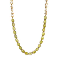 EverTrue Connemara Marble 28.50 ctw Irish Blessing Clover Leaf Necklace in 18K YG Plated 18 Inches