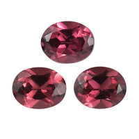 AAA Orissa Rose Garnet Set of 3 (Ovl 5x4 mm) 1.27 ctw Loose Gemstone