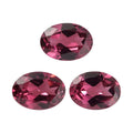 Orissa Rose Garnet Set of 3 (Ovl 7x5 mm) 2.51 ctw Loose Gemstone - Sticky add to cart bar