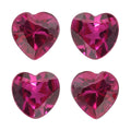 Set of 4 Lab Created Ruby (Hrt 4 mm) 1.14 ctw Loose Gemstone - Sticky add to cart bar
