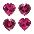 Set of 4 Lab Created Ruby (Hrt 5 mm) 2.05 ctw Loose Gemstone - Sticky add to cart bar
