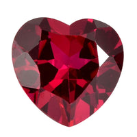 Lab Created Ruby (Hrt 8 mm) 1.92 ctw Loose Gemstone