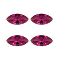 Set of 4 Lab Created Ruby (Mrq 8x4 mm) 2.11 ctw Loose Gemstone - Sticky add to cart bar