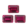 Set of 3 Lab Created Ruby (Oct 7x5 mm) 3.70 ctw Loose Gemstone - Sticky add to cart bar